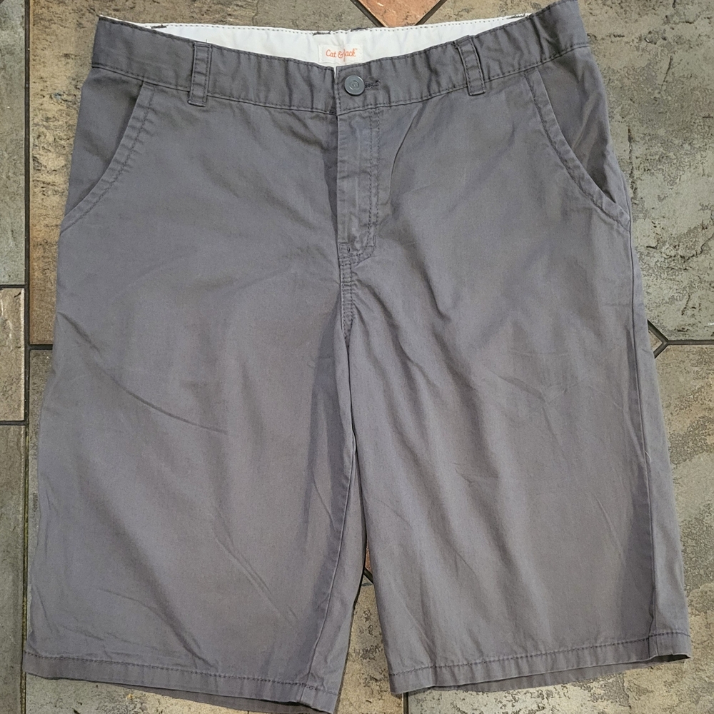 Cat & Jack Boy's Gray Flat Front Shorts